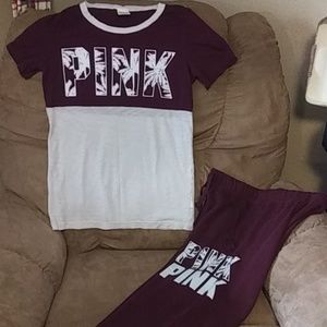 VS VICTORIA'S SECRET PINK outfit sweats set pants